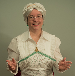In costume