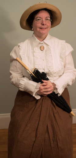 In costume