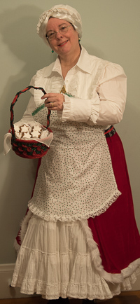 Mrs. Claus with cookies